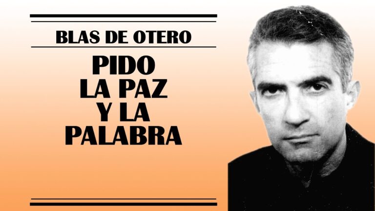 blas de otero pido la paz y la palabra