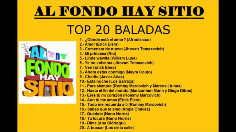 canciones de al fondo hay sitio primera temporada