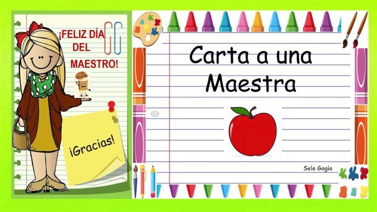 carta de un niño para su maestra