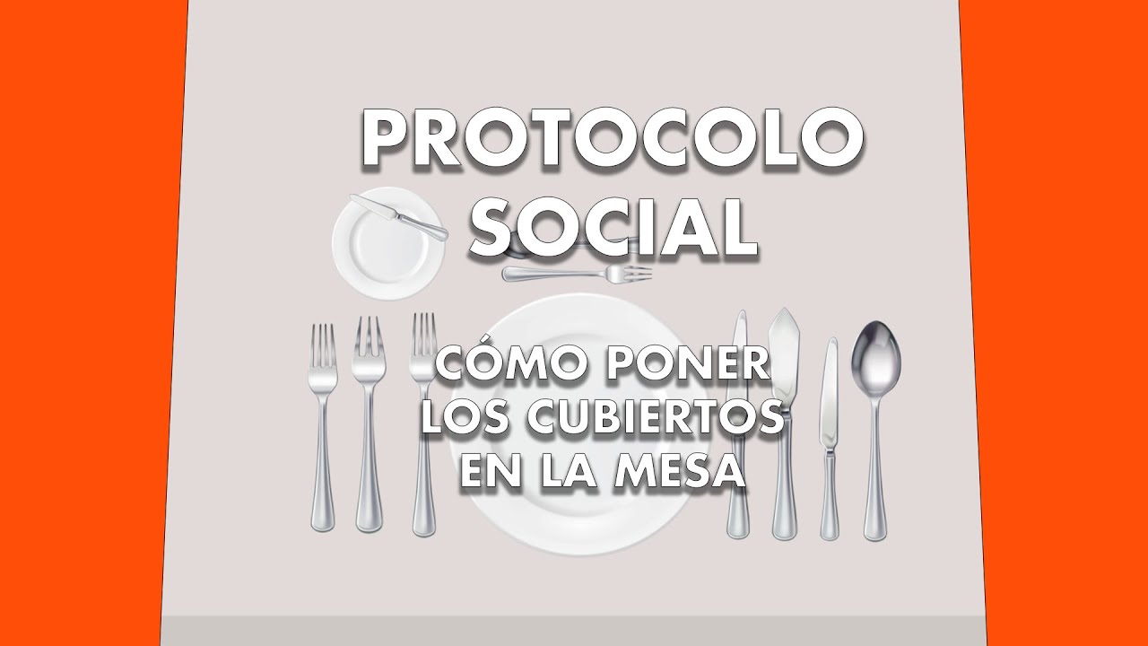 como colocar los cubiertos en la mesa
