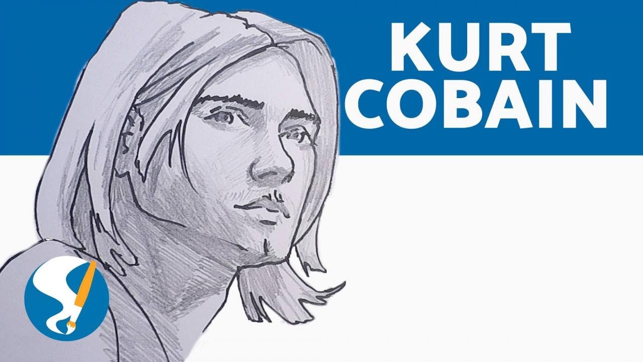 como dibujar a kurt cobain paso a paso