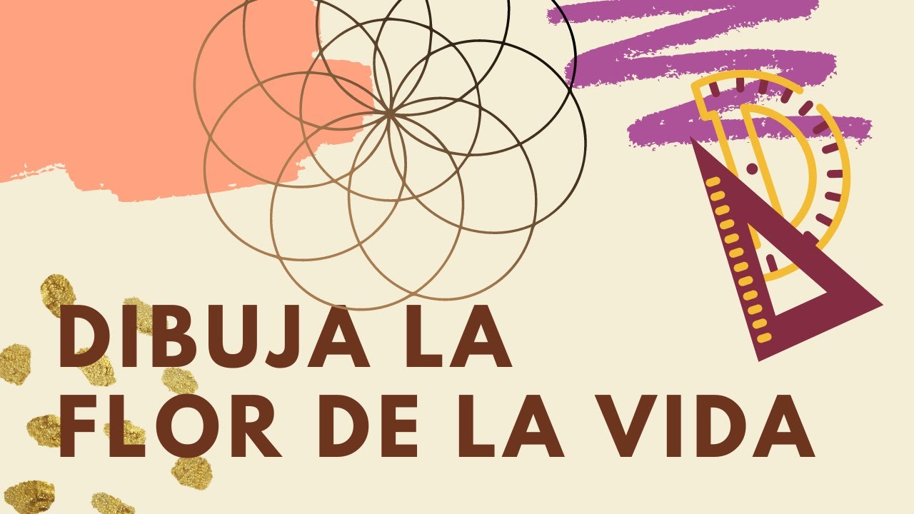 como dibujar la flor de la vida