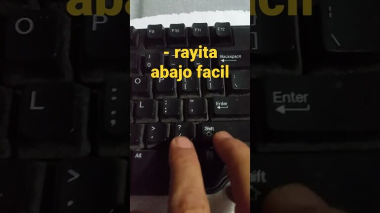 como encontrar el guion bajo en el teclado