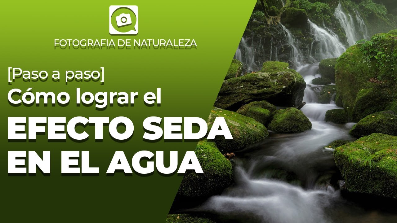 como hacer fotos de agua efecto seda