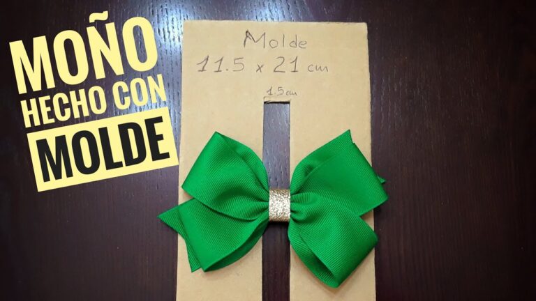 como hacer lazos con molde de carton