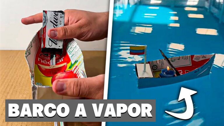 como hacer un barco de vapor con una botella