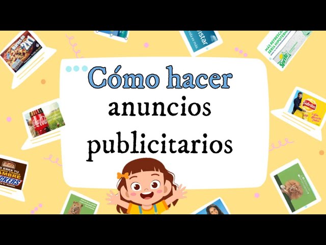 como hacer un cartel de publicidad para niños