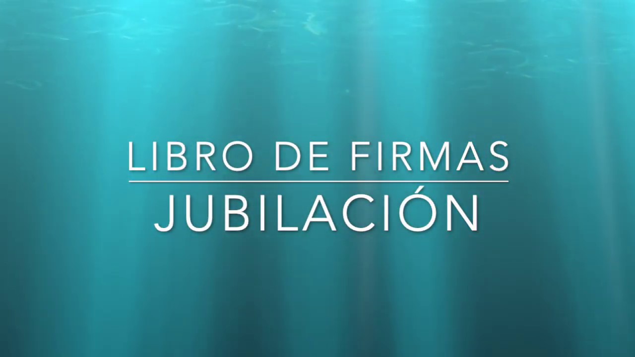 como hacer un libro de firmas para jubilacion