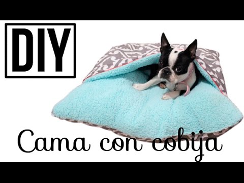 como hacer una cama cueva para perros