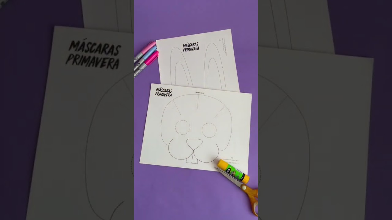 como hacer una mascara de papel de animales