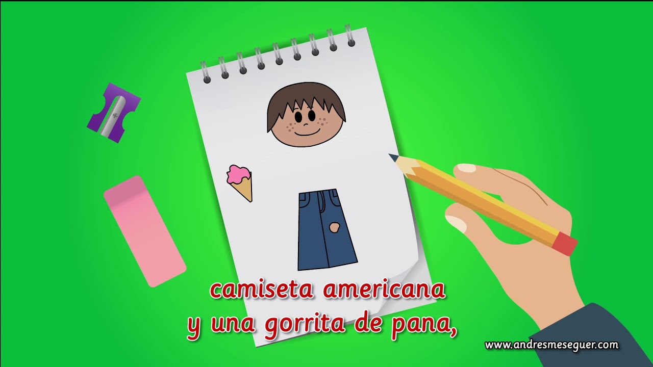 como se dibuja un niño gloria fuertes