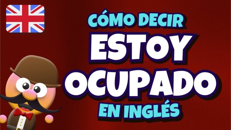 como se dice estoy ocupado en ingles