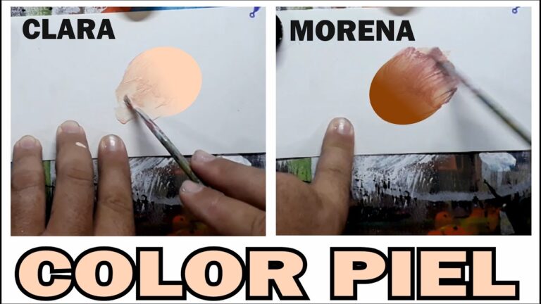 como se hace el color carne con pintura