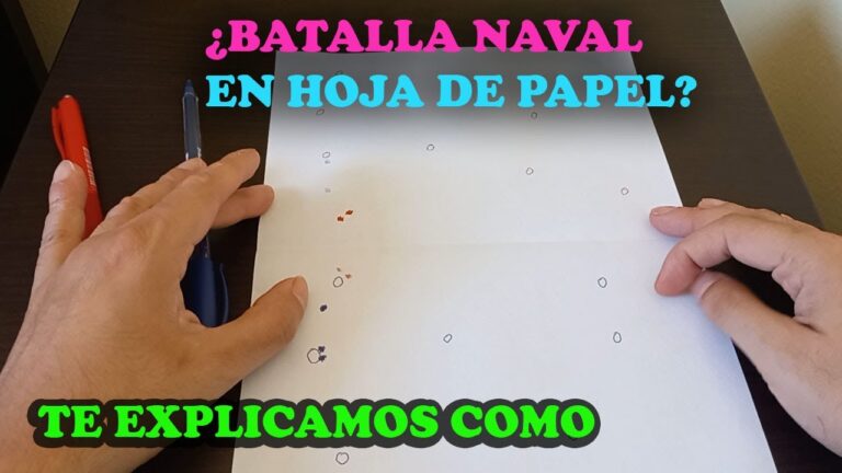 como se juega a la batalla naval en papel