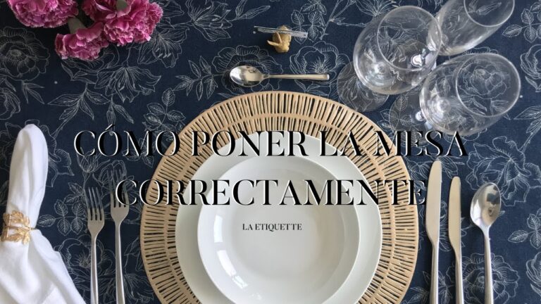 como se pone la mesa para el almuerzo