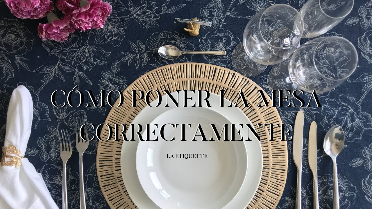 como se pone la mesa para el almuerzo