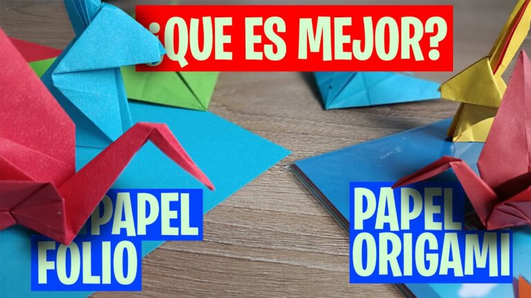 cual es el mejor papel para hacer origami