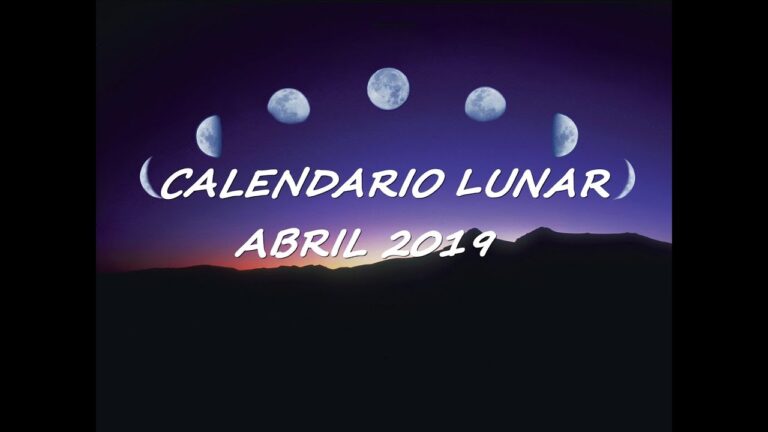 cuando es el cambio de luna en abril 2019