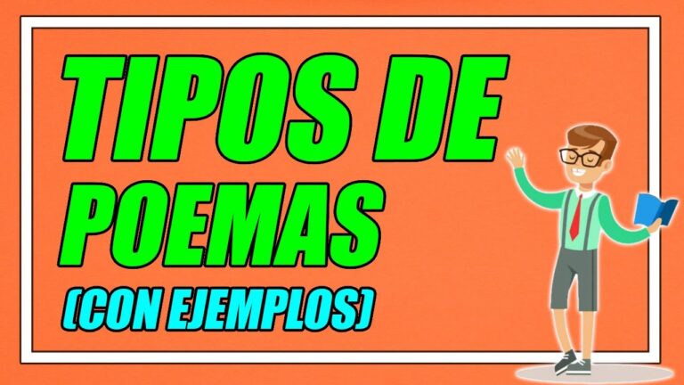 cuantos tipos de poemas hay y cuales son
