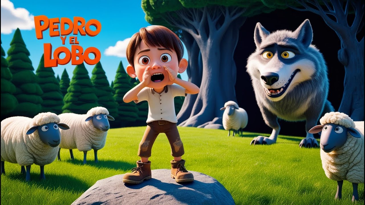 cuento el pastor de ovejas y el lobo