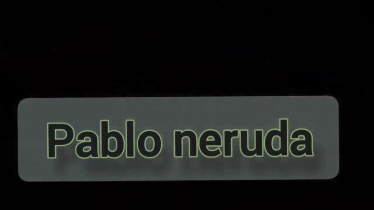 de la vida solo quiero pablo neruda