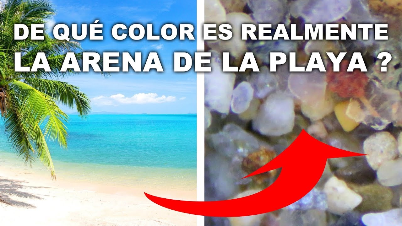 de que color es la arena del mar