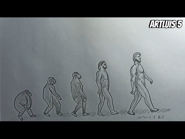 dibujos faciles de la evolucion del hombre