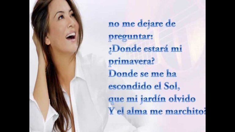donde estara mi primavera letra myriam hernandez