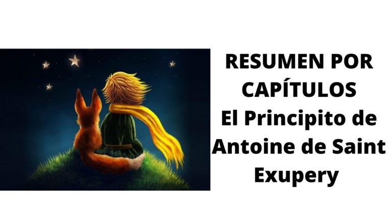 el principito antoine de saint exupéry resumen por capitulos