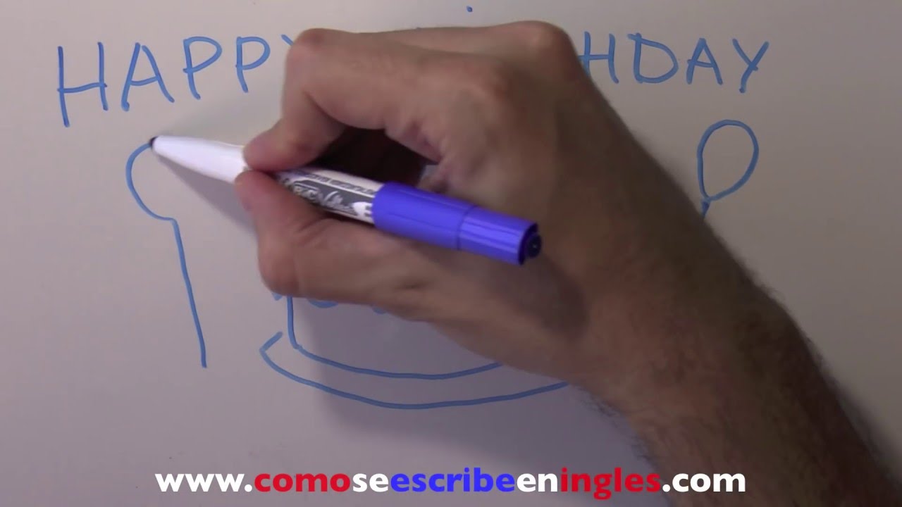 feliz cumpleaños como se escribe en ingles