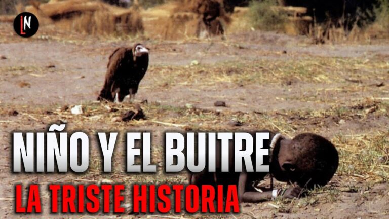 foto del niño y el buitre en africa