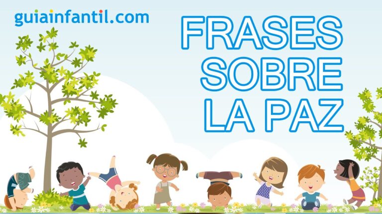 frases de la paz cortas para niños