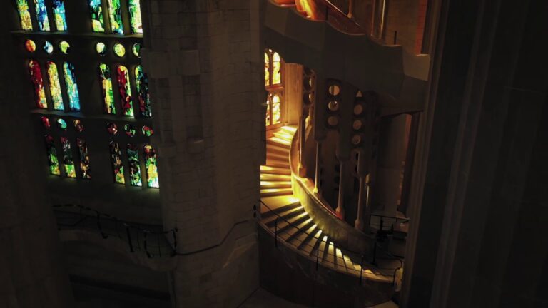 la escalera de caracol de la sagrada familia