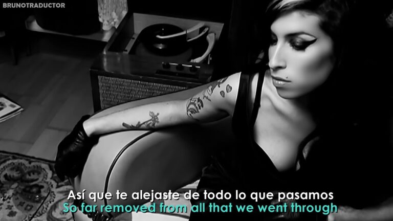 letra en español back to black amy winehouse