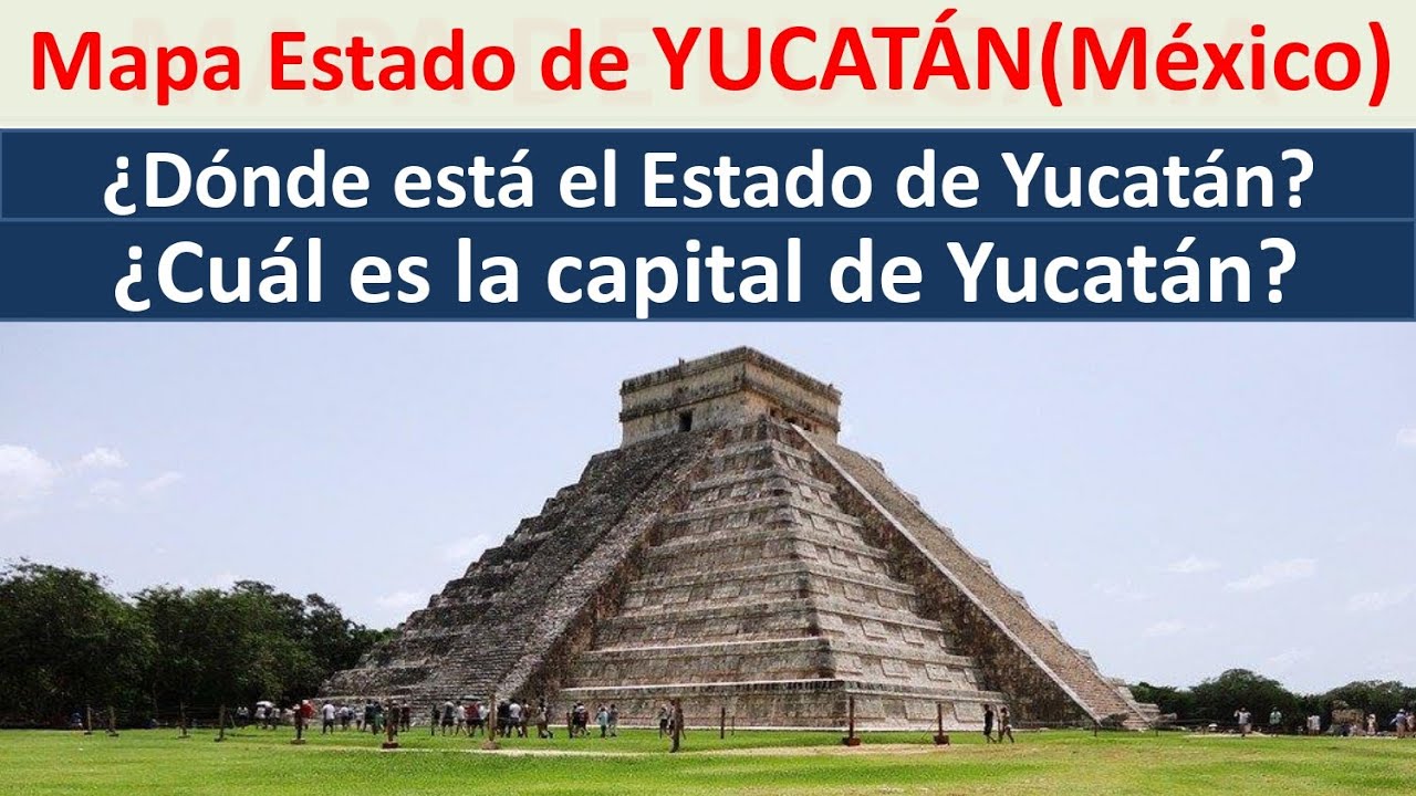 mapa de la peninsula de yucatan con nombres