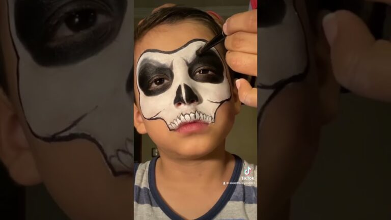 maquillaje para niños de dia de muertos