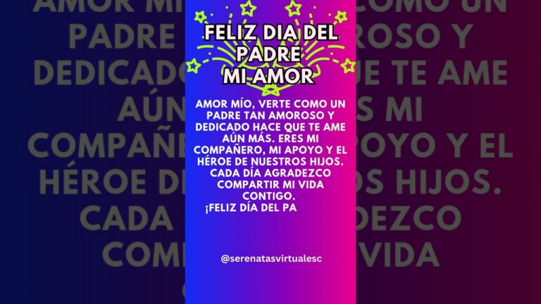mensajes del dia del padre para mi novio