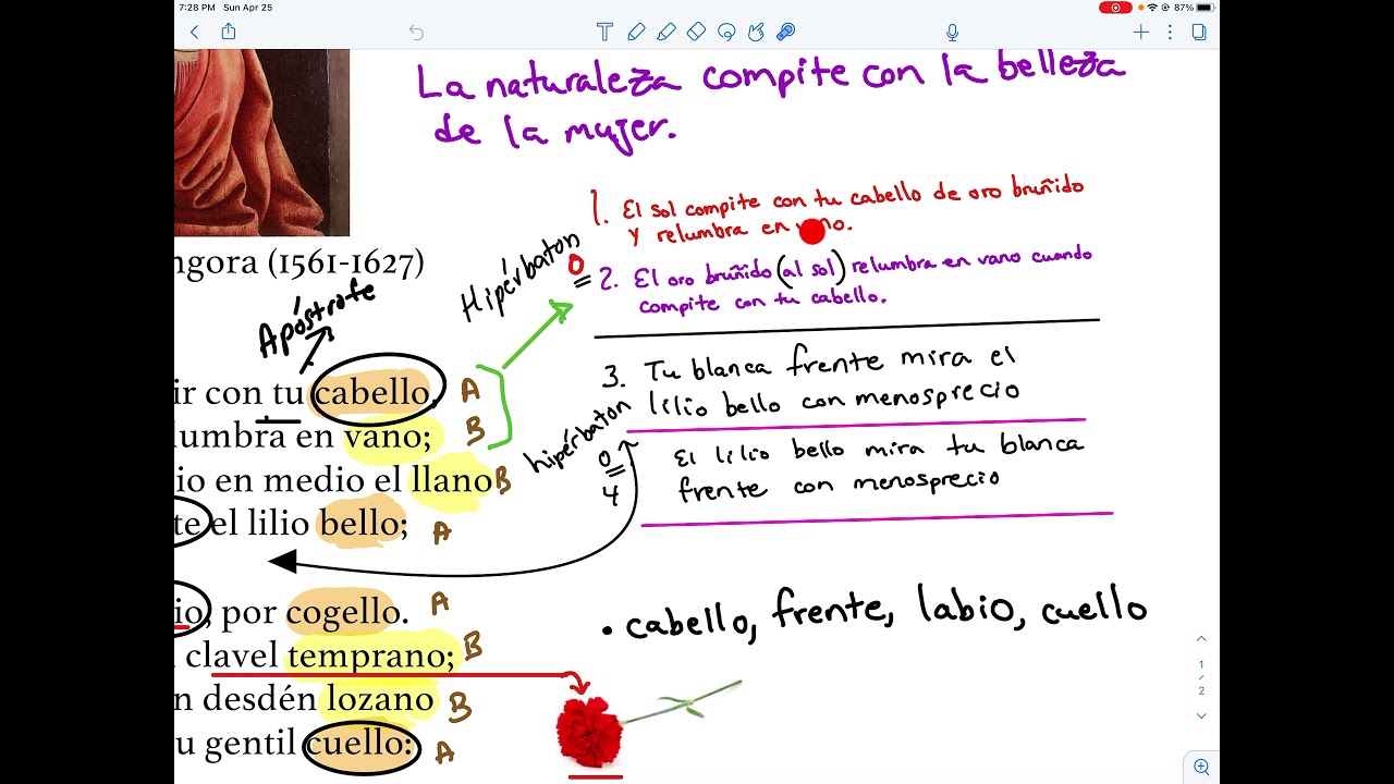 mientras por competir con tu cabello analisis