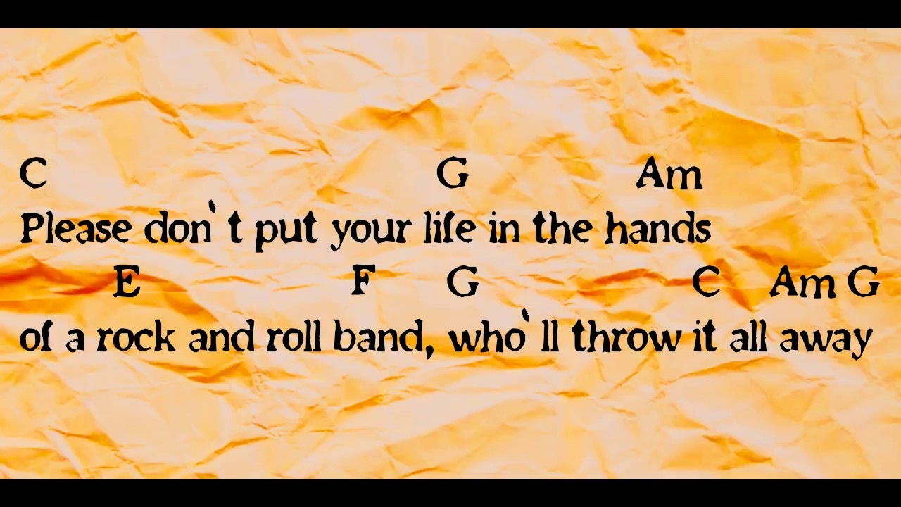 oasis don t look back in anger acordes