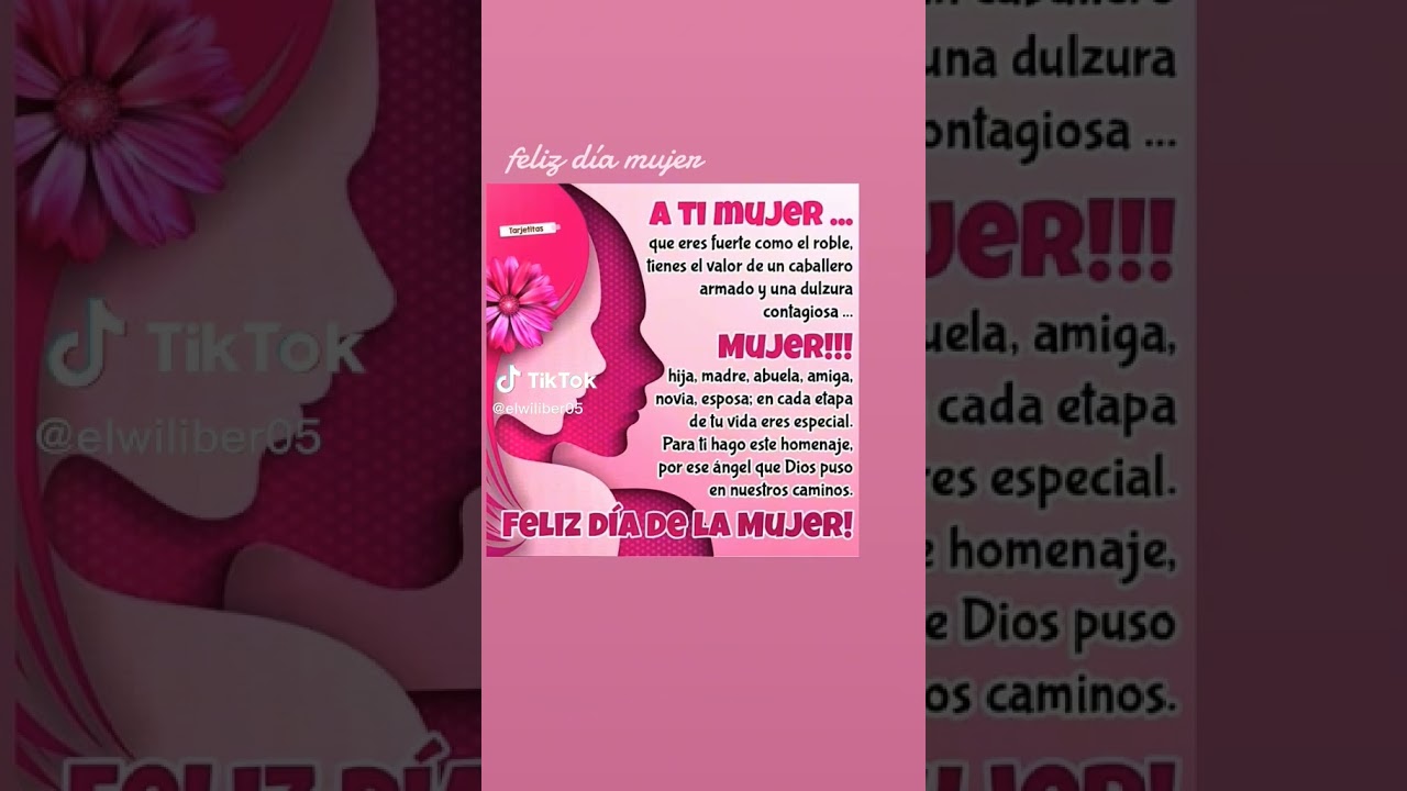 pensamientos bonitos para la mujer en su dia