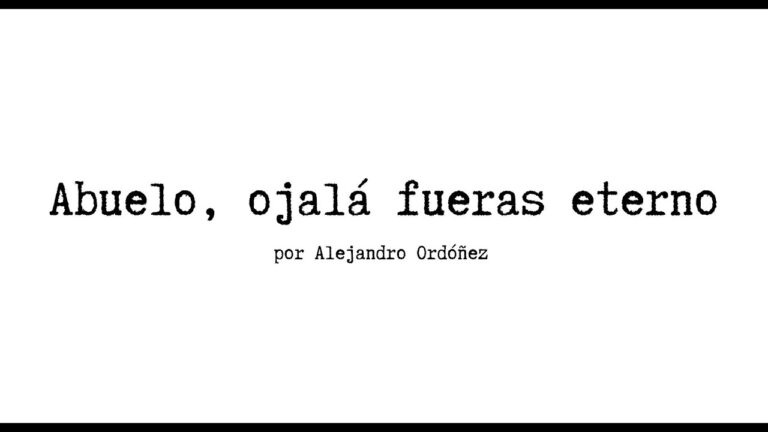 poema a mi abuelo que esta en el cielo