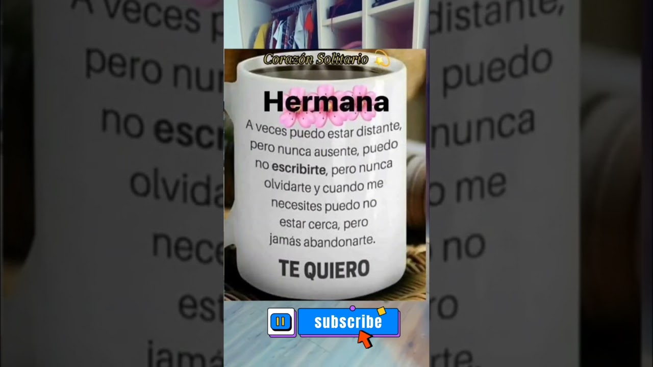 poema a una hermana que esta lejos