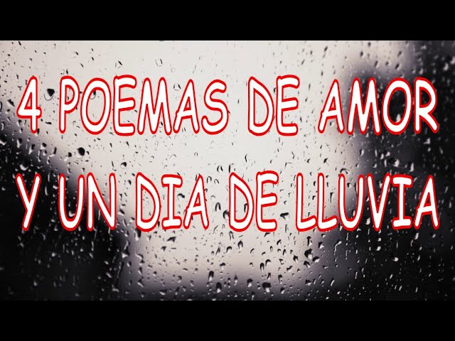 poemas de la lluvia y el amor