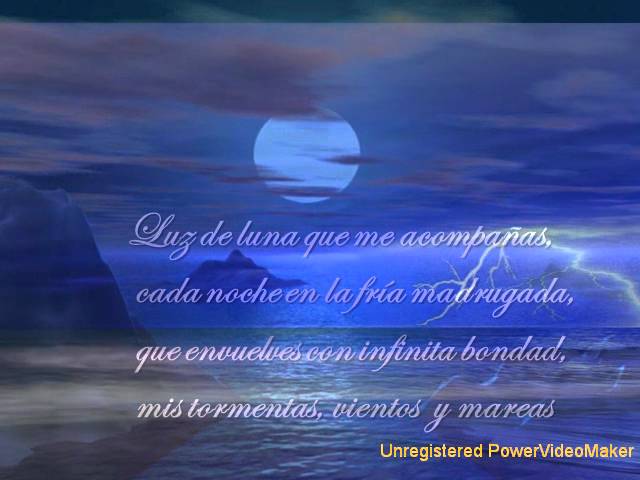 poemas de la luna y el mar
