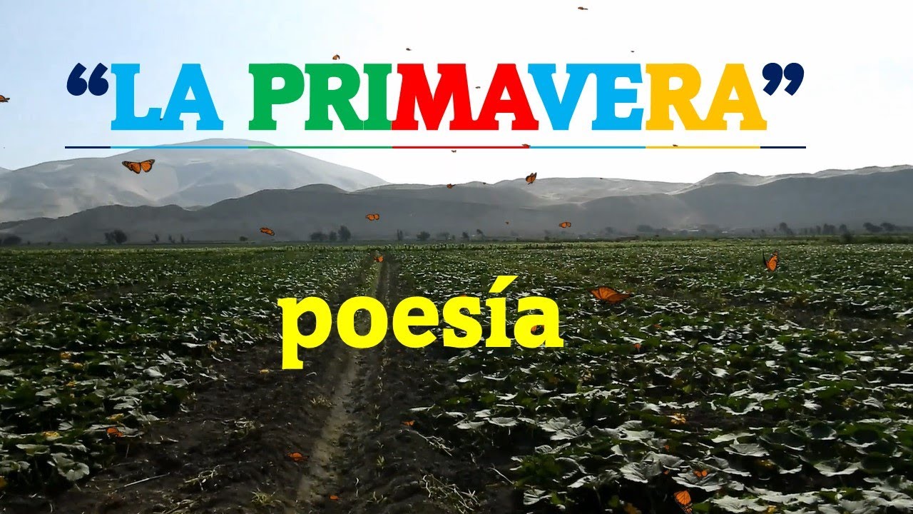 poesia a la primavera de 4 estrofas