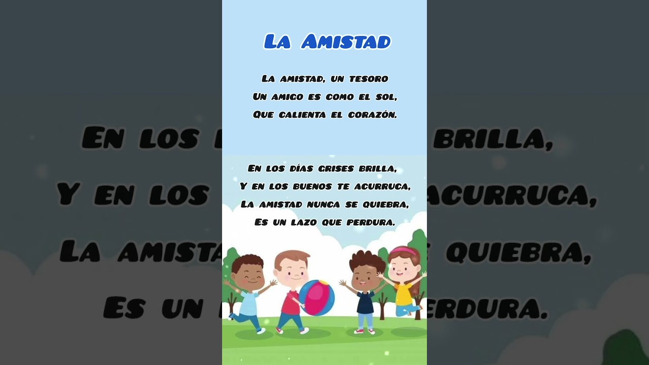 poesia corta del amor y la amistad