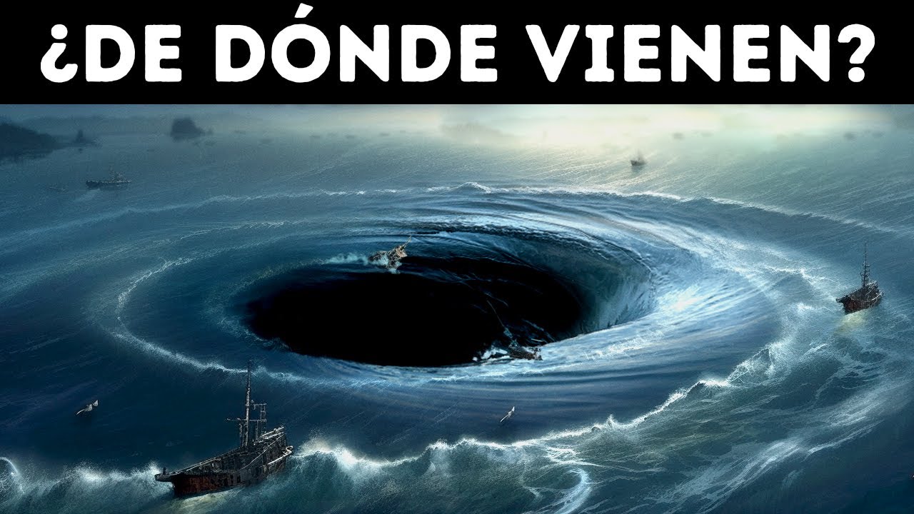 remolinos de agua en el mar reales