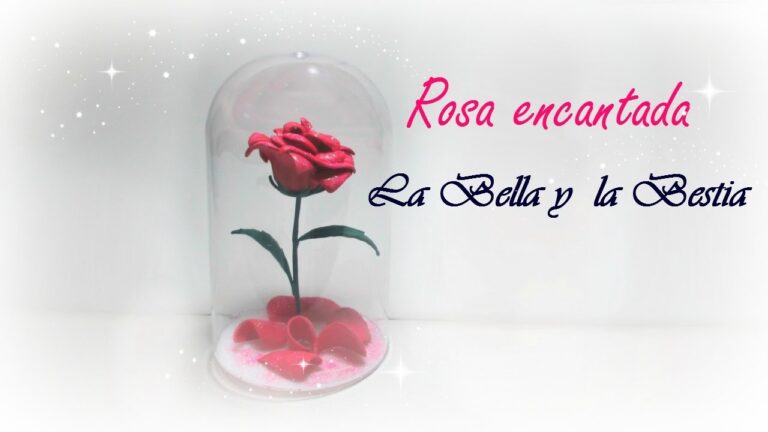 rosa de la bella y la bestia