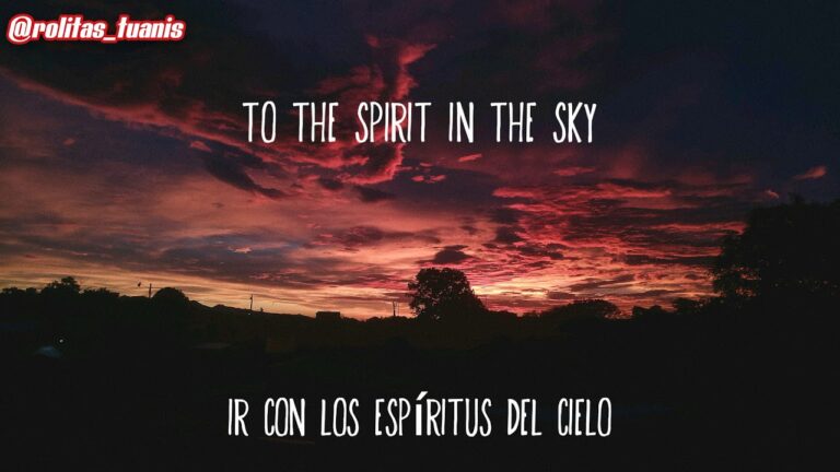 spirit in the sky subtitulada en español