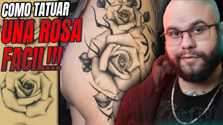 tatuaje de la rosa en la mano
